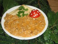 Töltött palacsinta vargánya mártással - III. lett