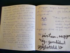 Vendégkönyvi részlet
