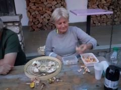 Csilla közben feldolgozza a napi szedést