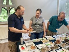 A bemutató asztalokra csak szakemberek rakhatják ki őket