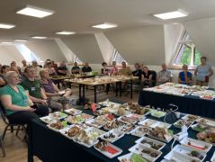 A gyűjtött gombák bemutatása mindig nagyon tanulságos