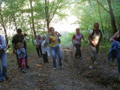 Az emelkedőn bizony meleg tud lenni...