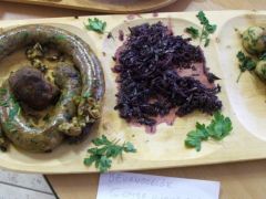 A "Bevándorlók" gombával töltött hurkája