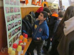 A papírgombákat az iskolások készítették