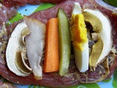 A hússzeletekre rétegezzük